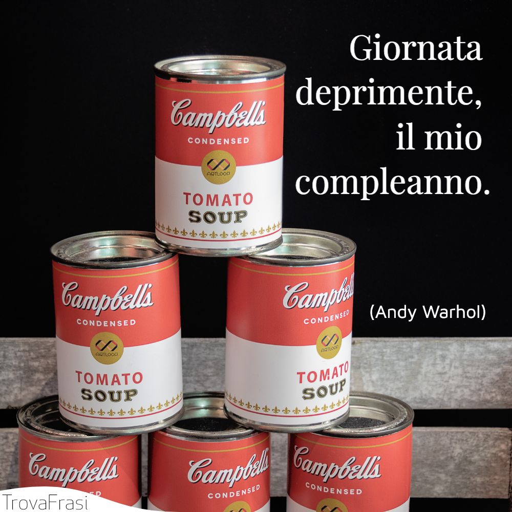 Giornata deprimente, il mio compleanno.