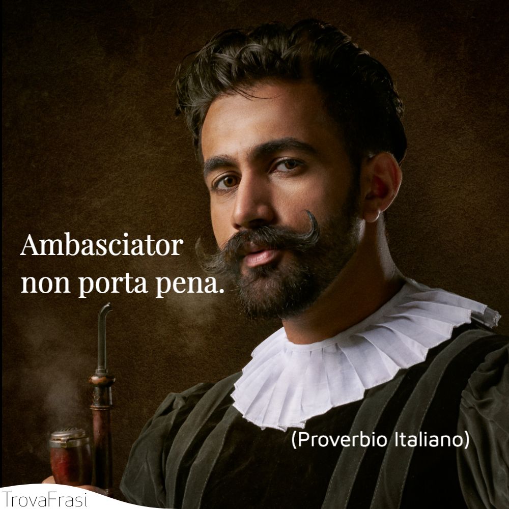 Ambasciator non porta pena.