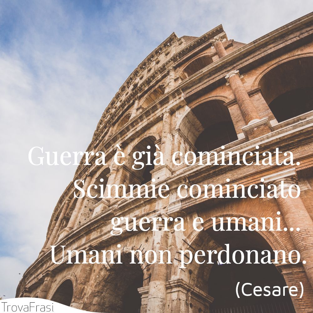 Guerra è già cominciata. Scimmie cominciato guerra e umani... Umani non perdonano.