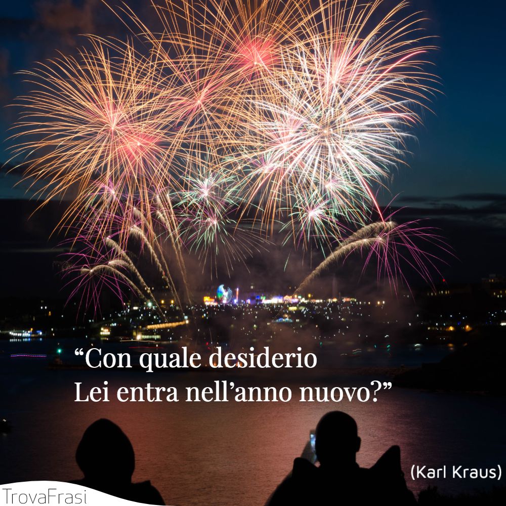 “Con quale desiderio Lei entra nell’anno nuovo?”