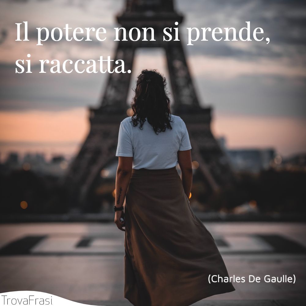 Il potere non si prende, si raccatta.