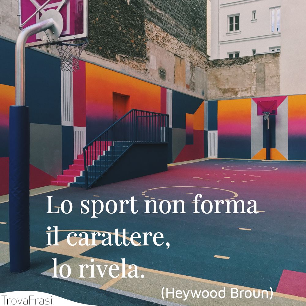 Frasi sullo sport e l’importanza di allenare il corpo - TrovaFrasi