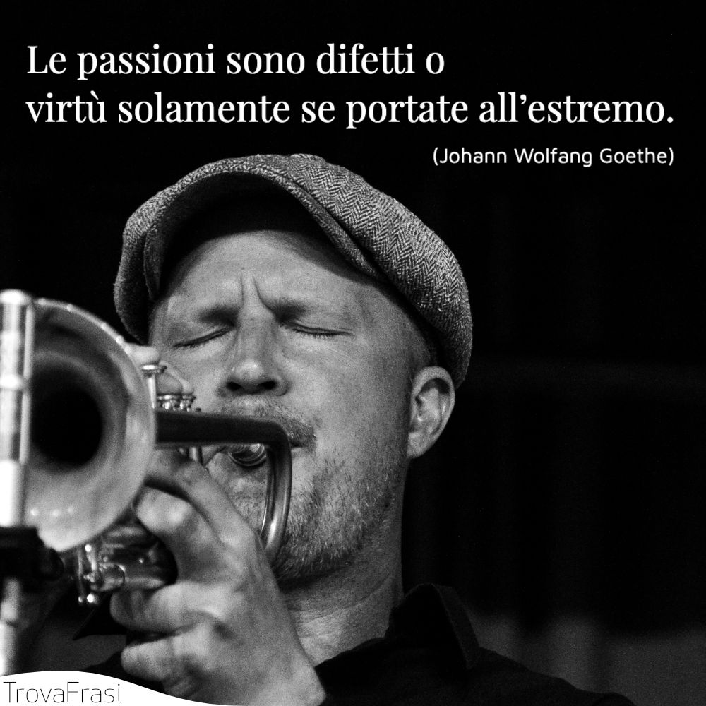 Le passioni sono difetti o virtù solamente se portate all’estremo.