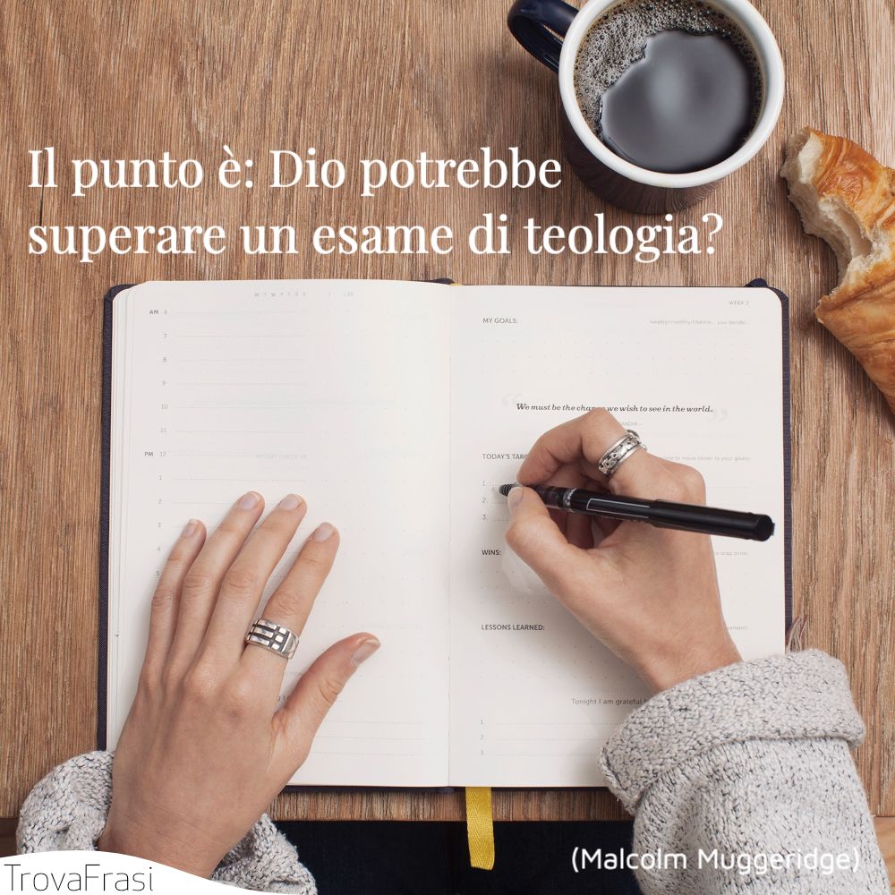 Il punto è: Dio potrebbe superare un esame di teologia?