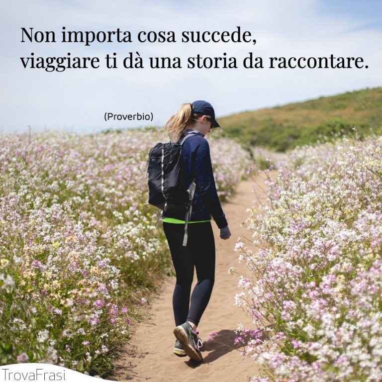 Sei Un Viaggio Senza Meta Né Destinazione