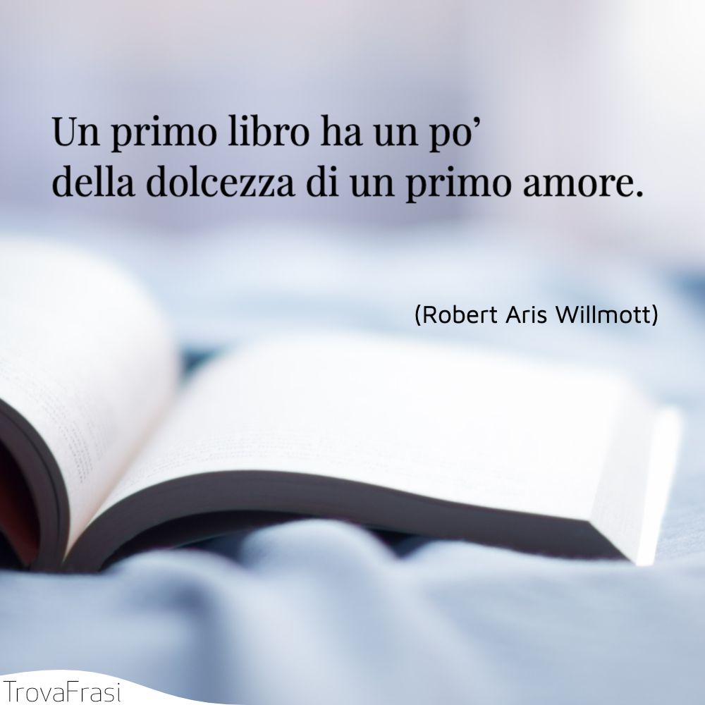 Un primo libro ha un po’ della dolcezza di un primo amore.