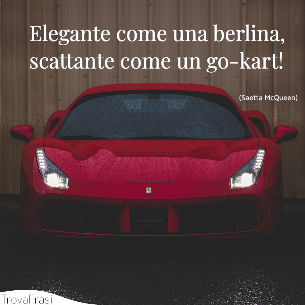 Elegante come una berlina, scattante come un go-kart!