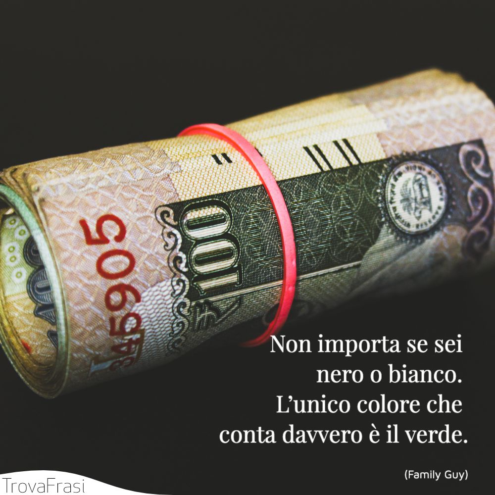 Non importa se sei nero o bianco. L’unico colore che conta davvero è il verde.