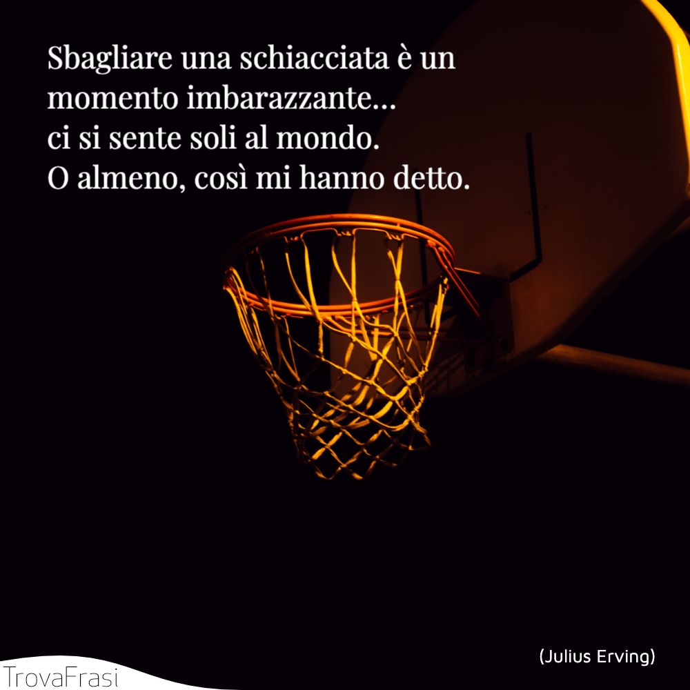 Sbagliare una schiacciata è un momento imbarazzante… ci si sente soli al mondo. O almeno, così mi hanno detto.