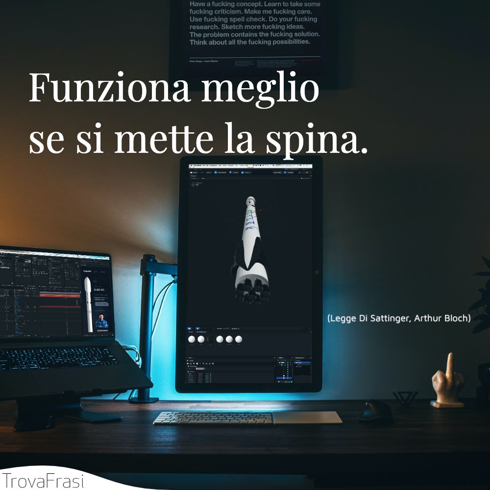 Funziona meglio se si mette la spina.