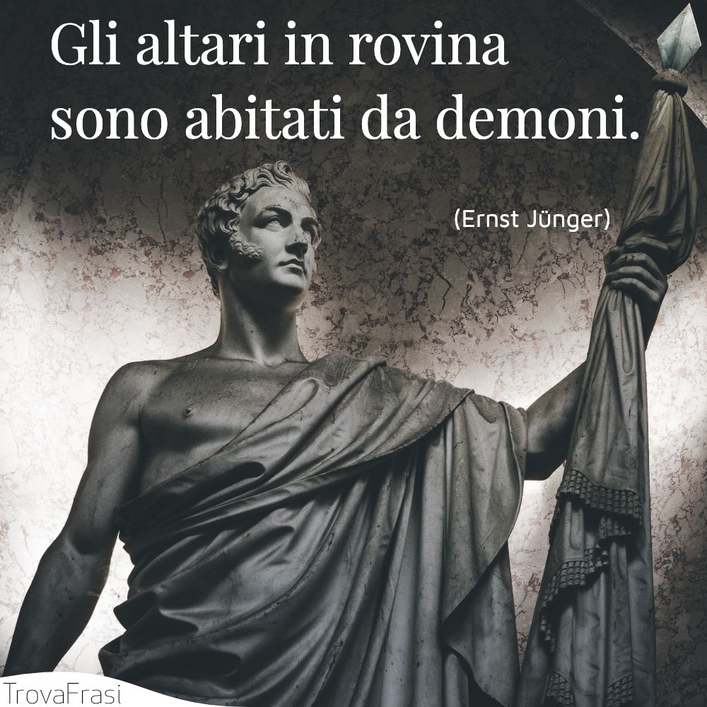 Gli altari in rovina sono abitati da demoni.