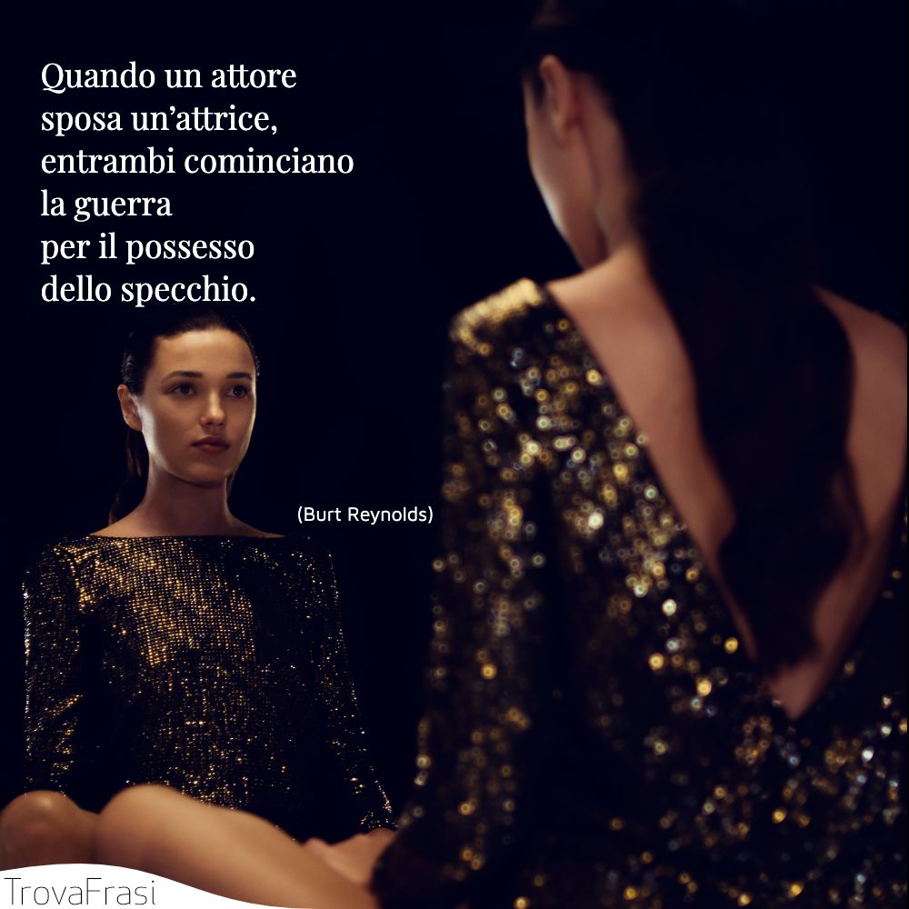 Quando un attore sposa un’attrice, entrambi cominciano la guerra per il possesso dello specchio.