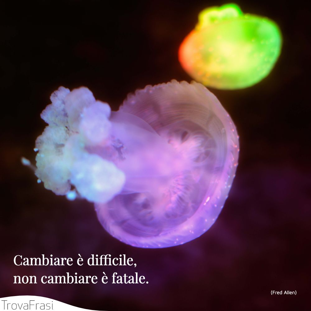 Cambiare è difficile, non cambiare è fatale.