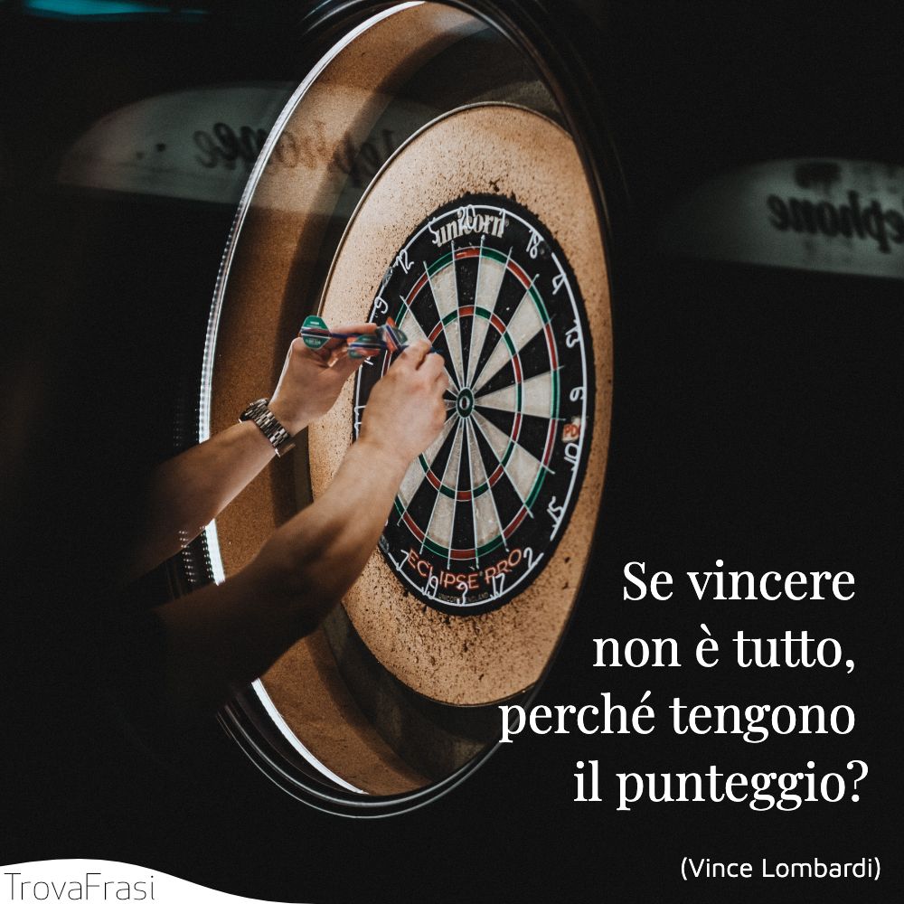 Se vincere non è tutto, perché tengono il punteggio?