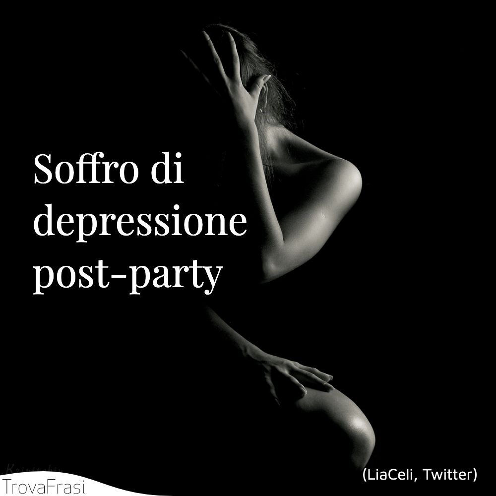Soffro di depressione post-party