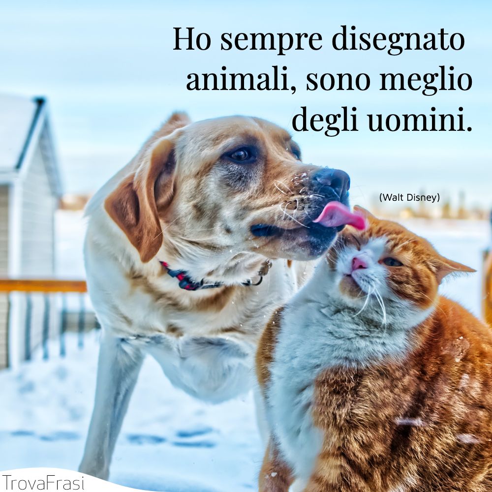 Ho sempre disegnato animali, sono meglio degli uomini.